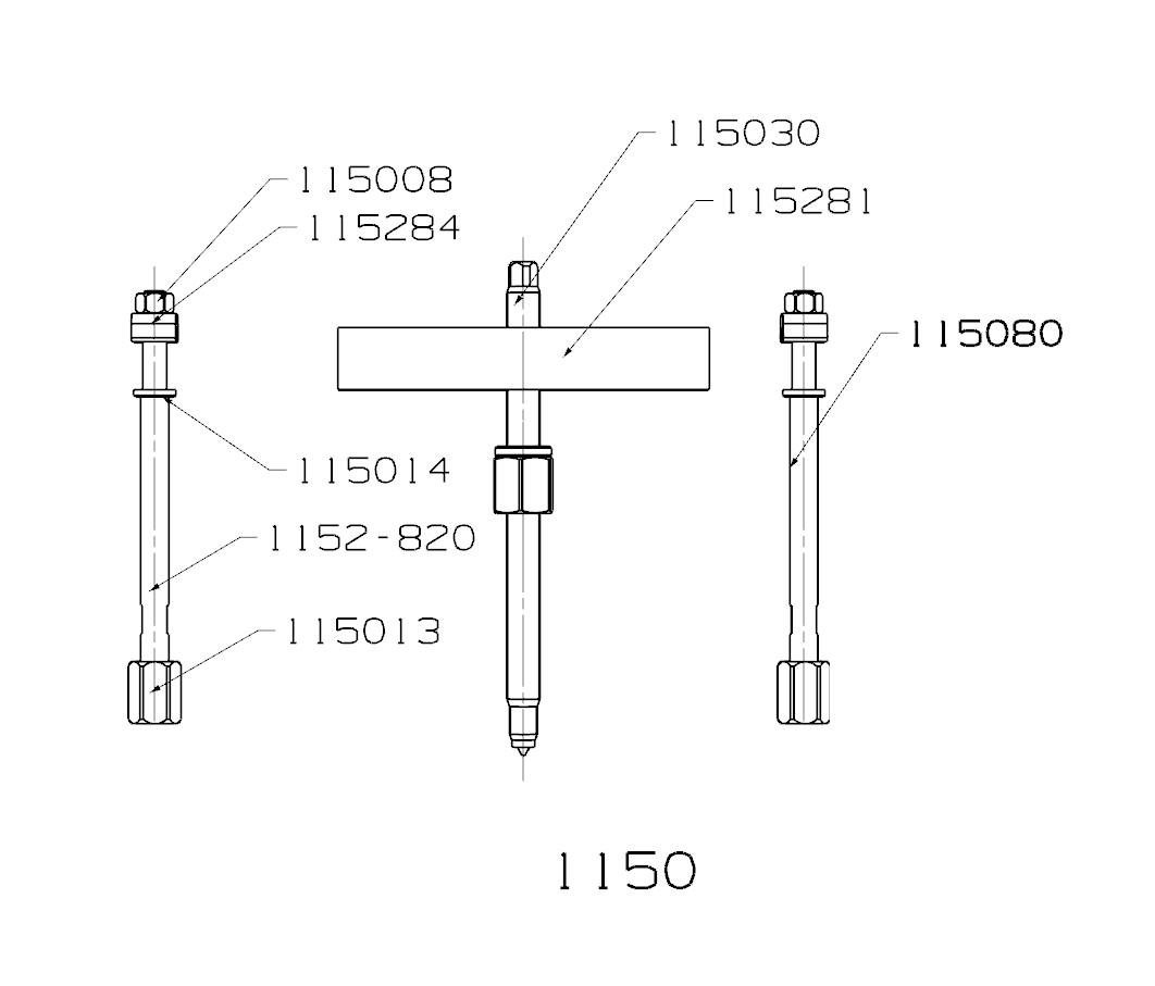EXTRACTOR FORZA SERIE 1100 DE 2 ALARGADERAS